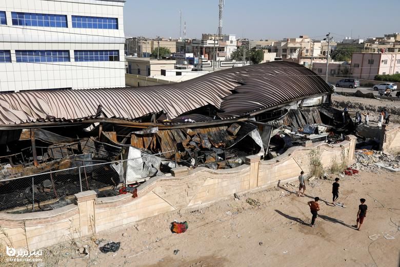 سوختن ده ها بیمار کرونایی در آتش سوزری بیمارستان عراق