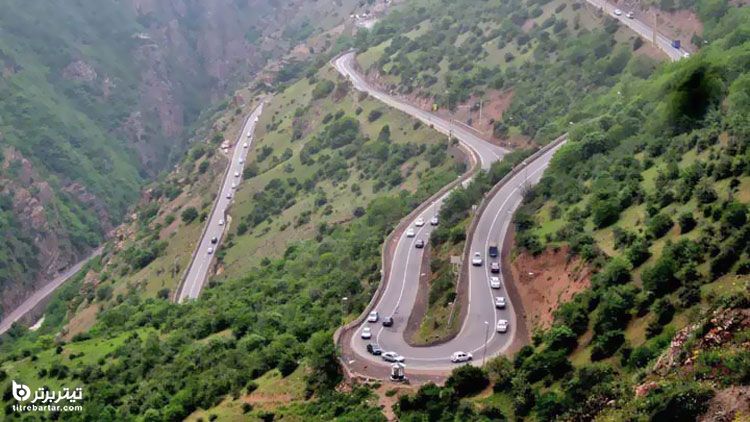 جاده چالوس یکی از زیباترین جاده های ایران