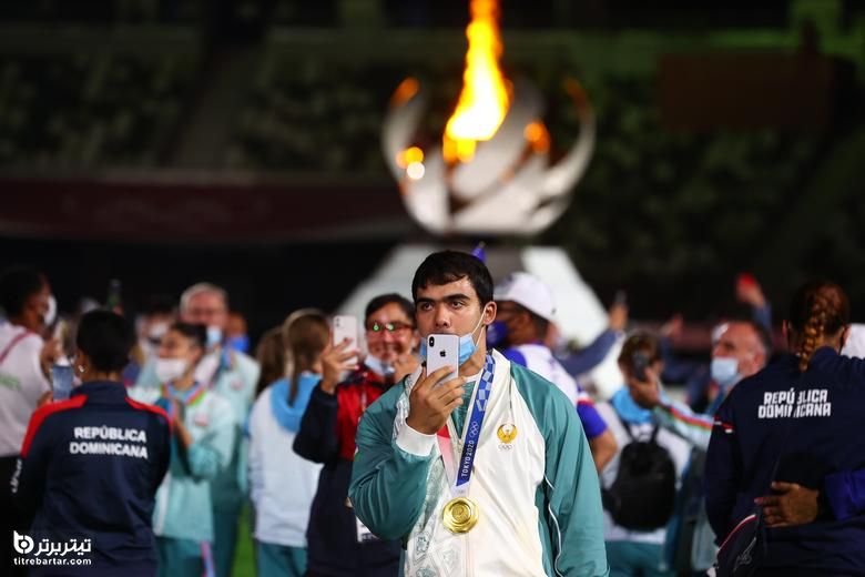 اکبر جورایف دارنده مدال طلا ازبکستان در مراسم اختتامیه