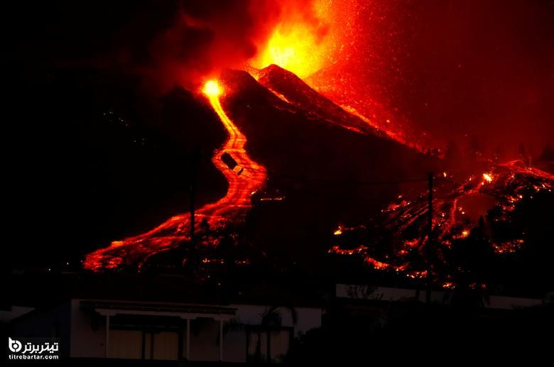 فوران آتشفشان در جزایر قناری اسپانیا