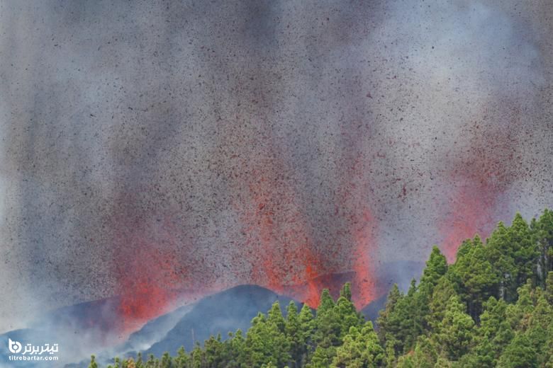 فوران آتشفشان در جزایر قناری اسپانیا