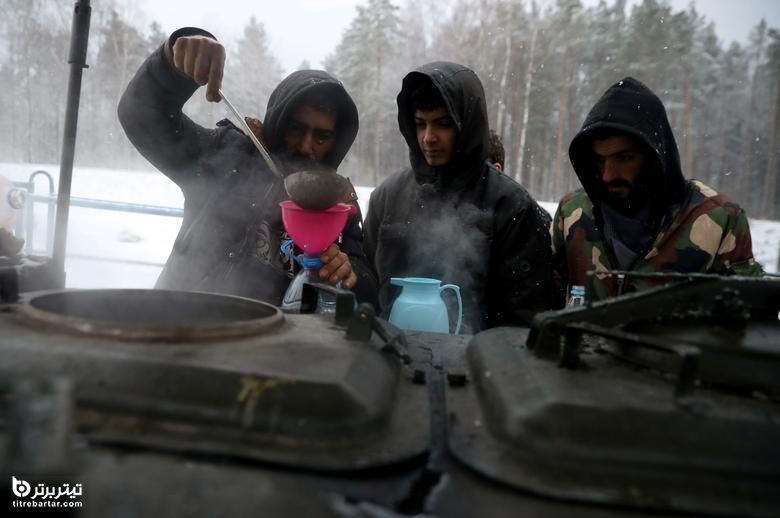 پناهندگان سرگردان در مرز بلاروس و لهستان