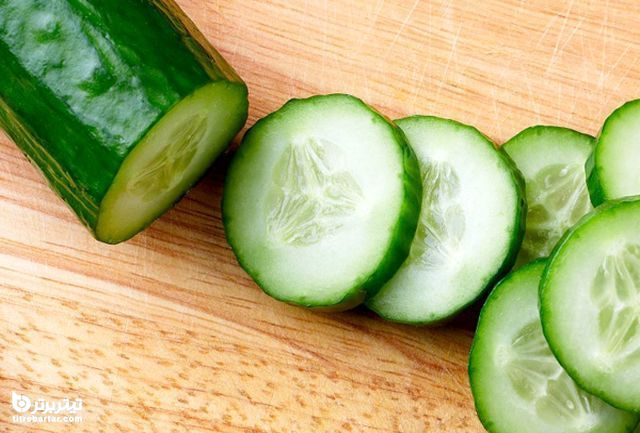 خیار برای زیر بغل تیره