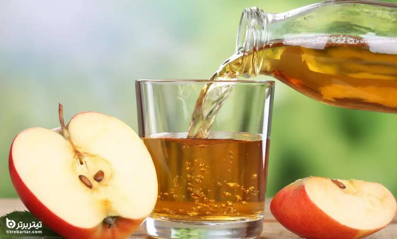 سرکه سیب برای زیر بغل تیره