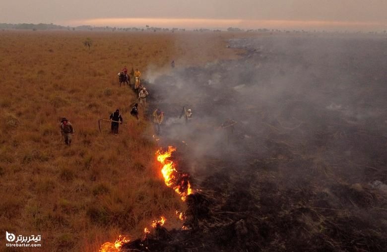 تصاویر آتش‌سوزی‌های آرژانتین ناشی از خشکسالی