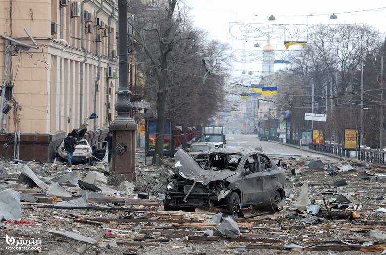 حملات و بمباران های هوایی روسیه در شهرهای اوکراین