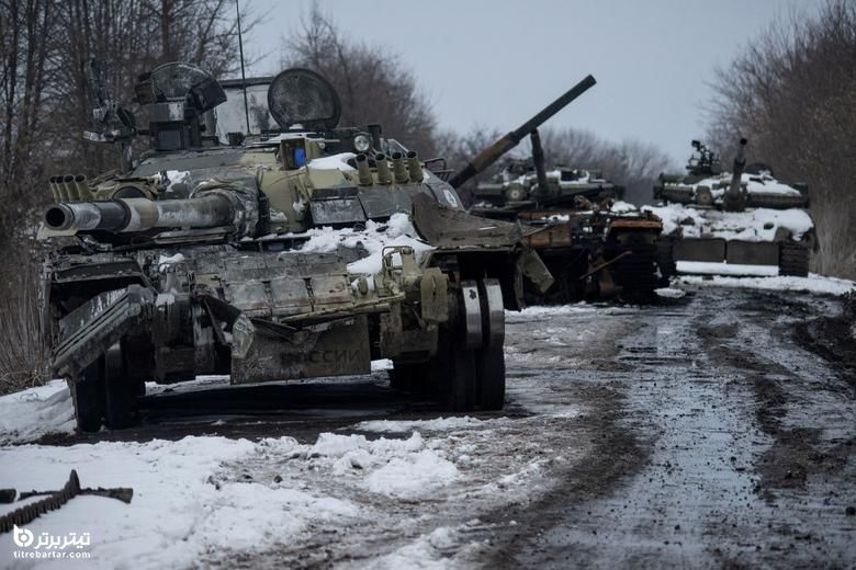 خودروهای نظامی روسیه منهدم شده در سراسر اوکراین