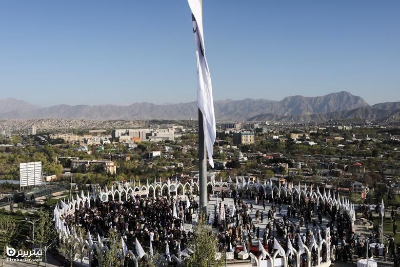 مراسم برافراشتن پرچم طالبان در کابل