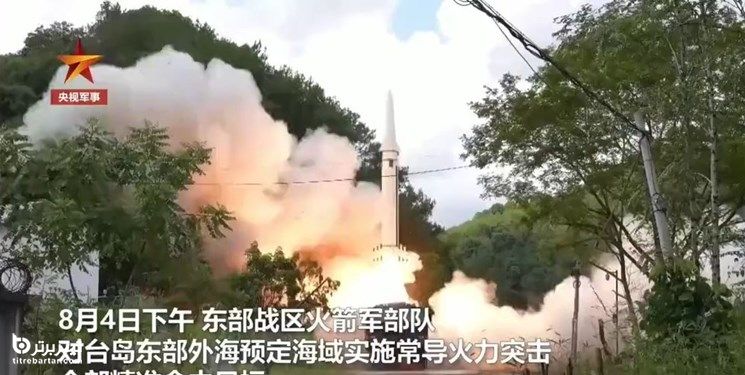 شلیک موشک های چین به ژاپن