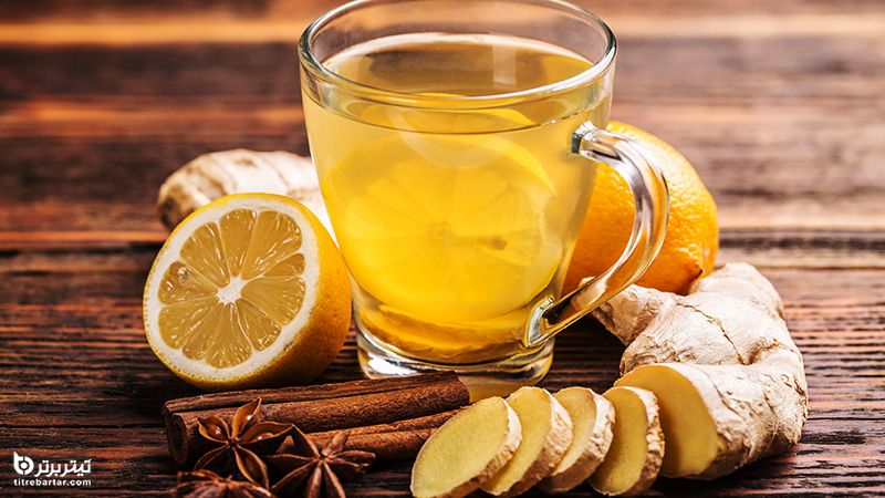 آب پرتقال و زنجبیل