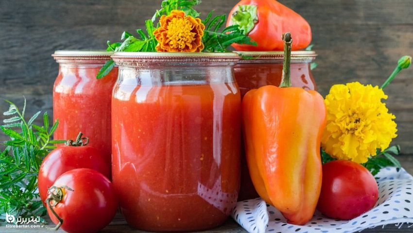 گوجه فرنگی و فلفل دلمه ای