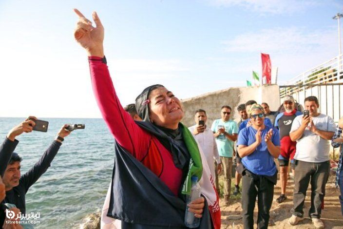 ثبت رکورد گینس شنا