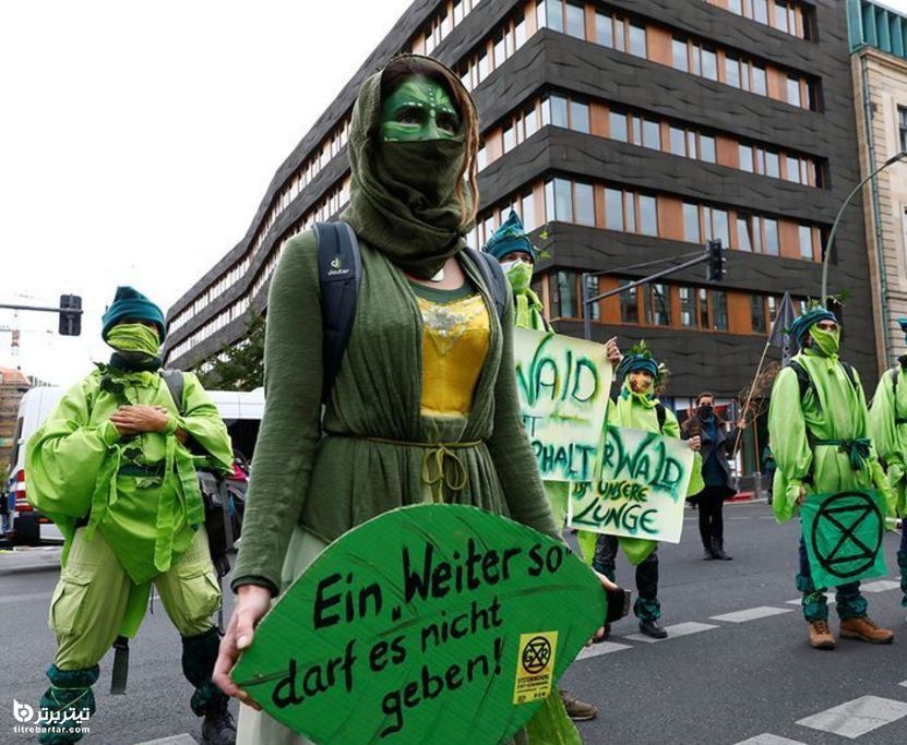  اعتراض فعالان محیط زیست به نابودی جنگل در برلین