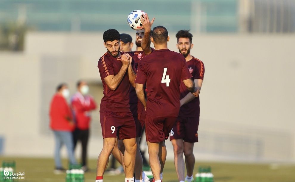 تمرین تیم پرسپولیس در دوحه قطر