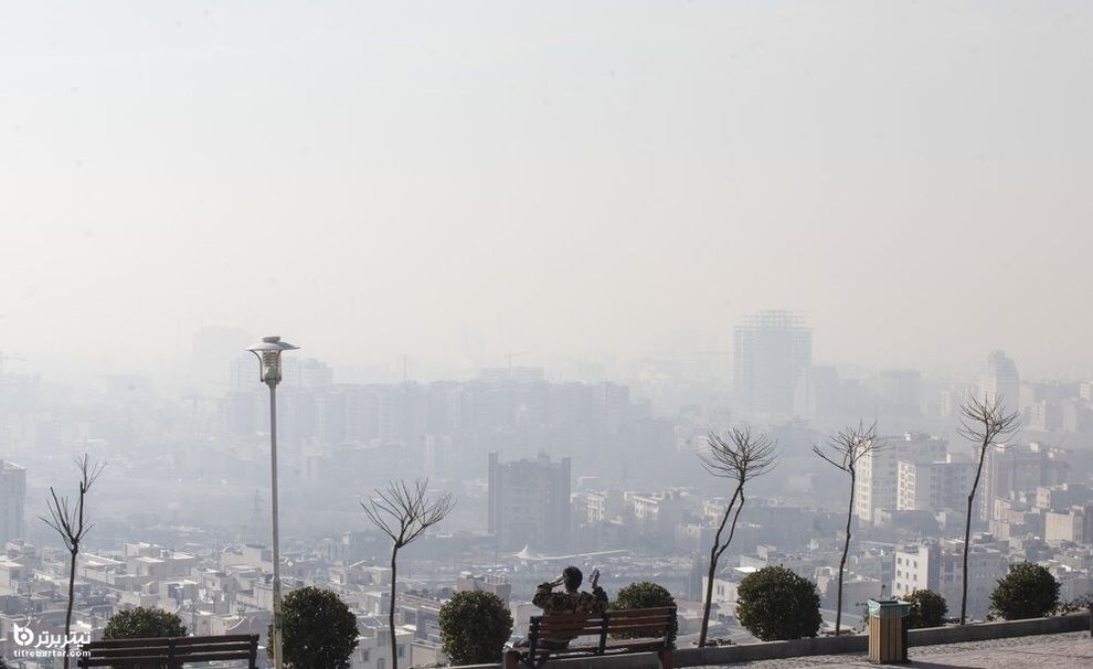 نمایی از کیفیت هوای شهر تهران