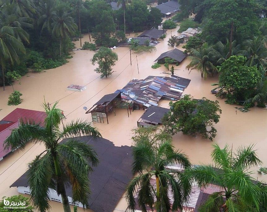  بارش سنگین باران و وقوع سیل در ایالت جوهور مالزی و آوارگی بیش از ۶ هزار نفر