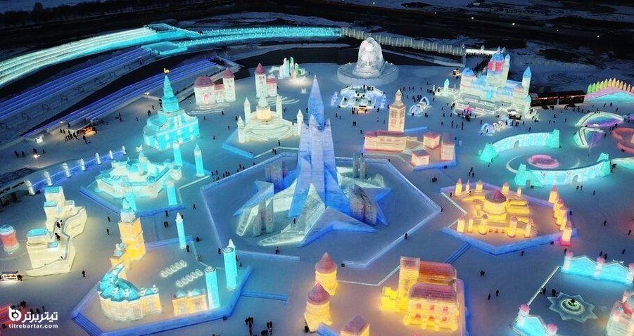 جشنواره سالانه برف و یخ هاربین در چین