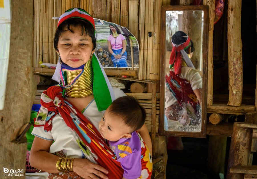  زنان قبیله گردن دراز‌ها در تایلند 
