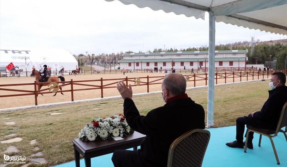 افتتاح مجتمع ورز‌ش‌های سنتی آنکارا با حضور رجب اردوغان 