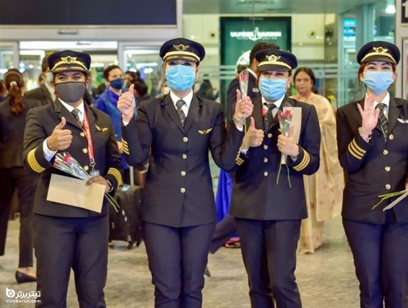 ثبت طولانی‌ترین پرواز مسافربری تاریخ هند، توسط چهار خلبان زن