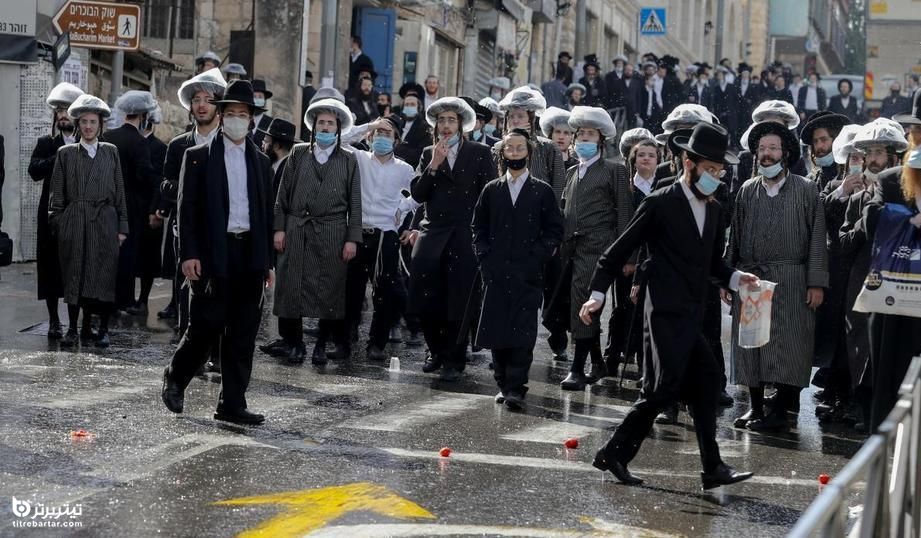 اعتراضات اعضای جامعه یهودیان ارتدوکس افراطی در اورشلیم علیه محدودیت‌های کرونایی 