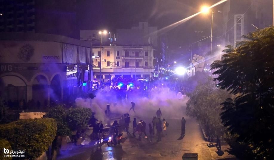  درگیری میان معترضان و نیرو‌های امنیتی در شهر طرابلس لبنان