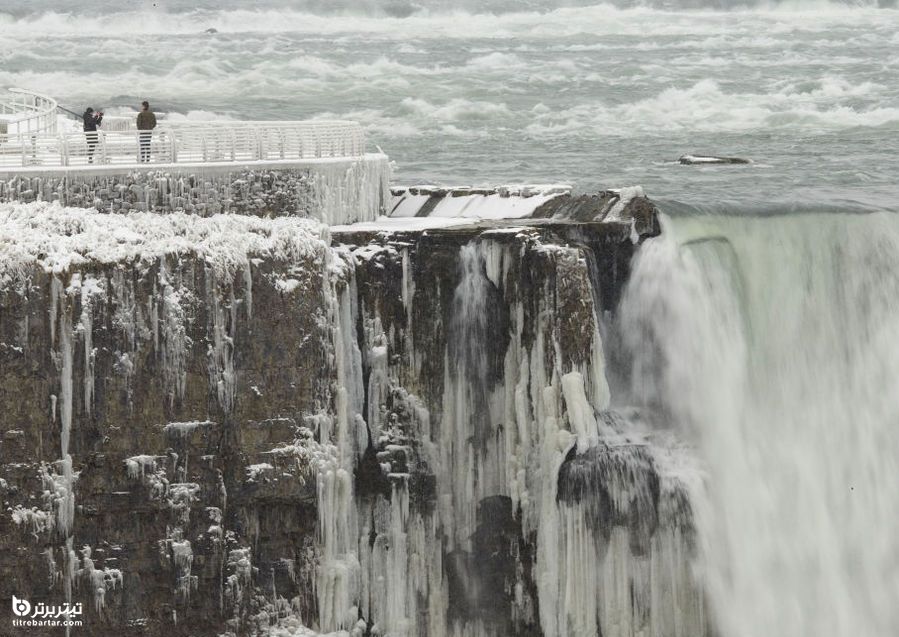  آبشار یخ زده نیاگارا در فصل زمستان