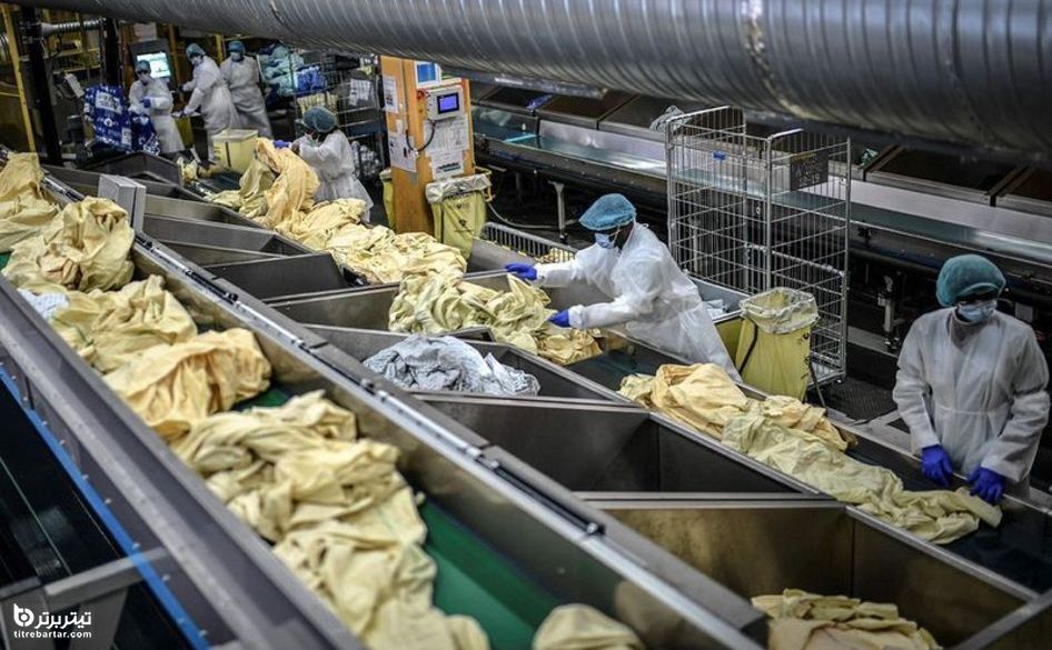  کارگران رختشویخانه بیمارستان‌ها در یک جنگ بی پایان با ویروس کرونا 