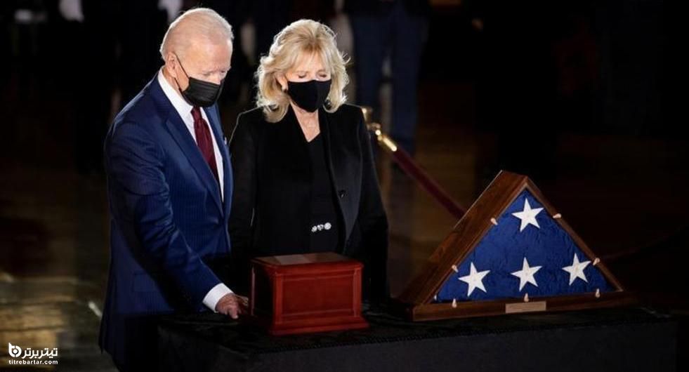 ادعای احترام جو بایدن و بانوی اول آمریکا به افسر کشته شده در حمله هواداران ترامپ 