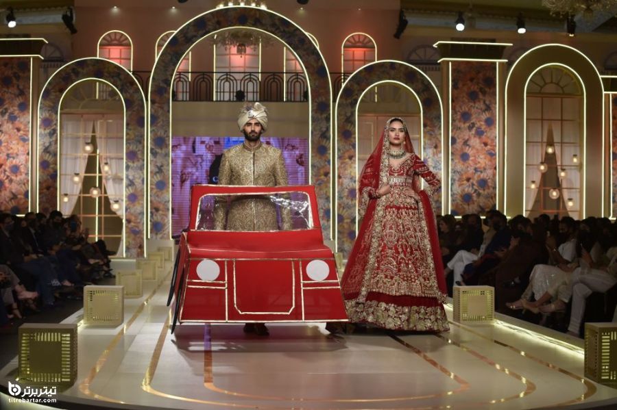 نمایش مد لباس عروسی در لاهورِ پاکستان
