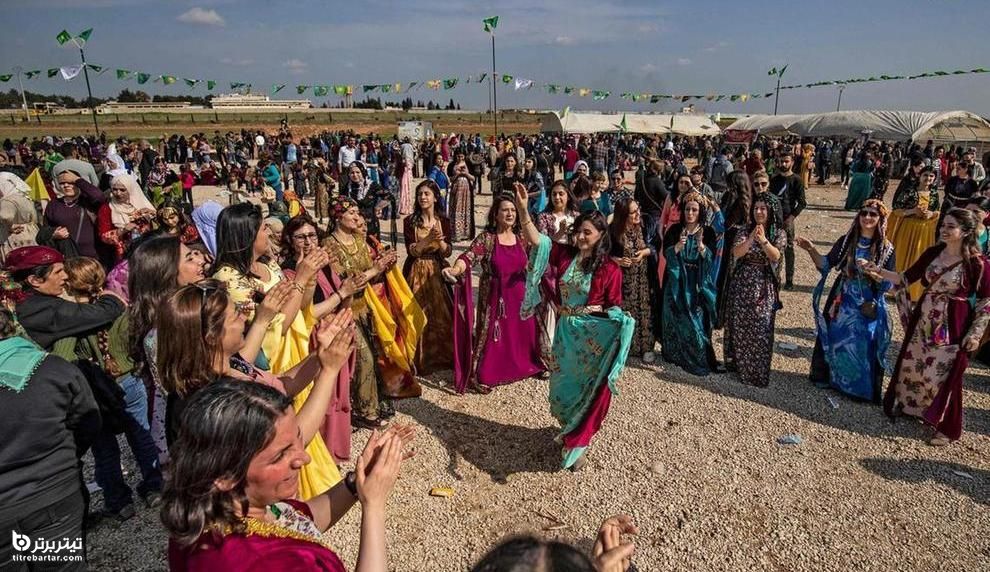 جشن روز جهانی زن در منطقه کُردنشین سوریه 
