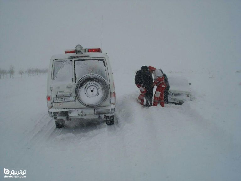 اسکان اضطراری ٥٧٣٣ مسافر گرفتار در برف و کولاک ۷۲ ساعت گذشته