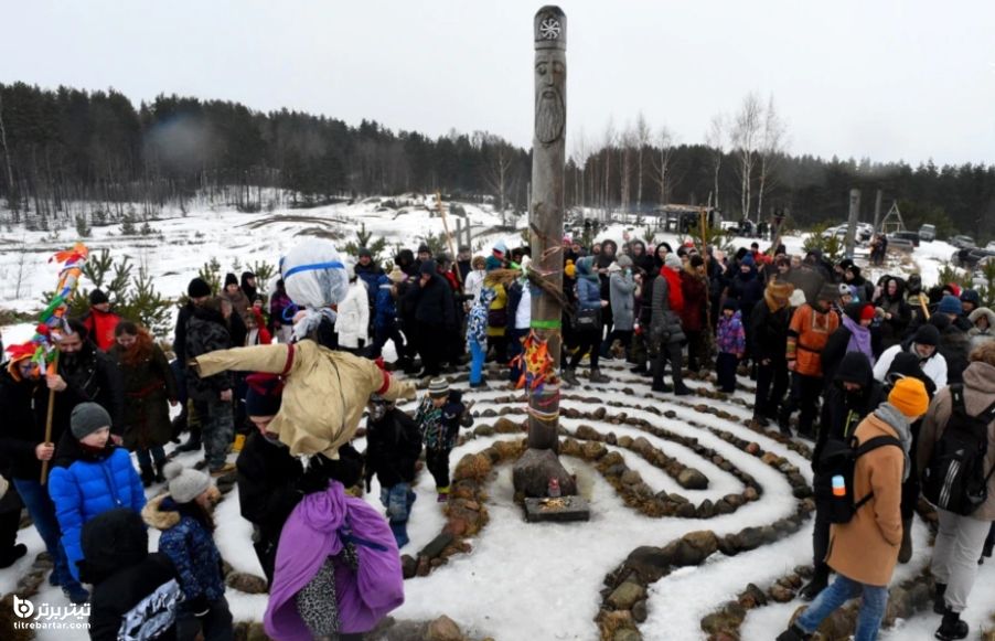 جشن باستانی بهاری روس ها با نام ماسلنتیسا 