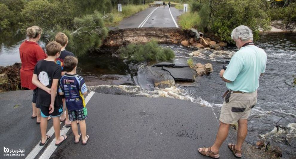  بارندگی سیل آسا در ساحل شرقی استرالیا 