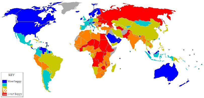 لیست خوشبخت‌ ترین کشورهای جهان