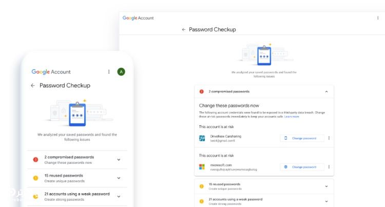 نحوه استفاده از Google Password Checkup