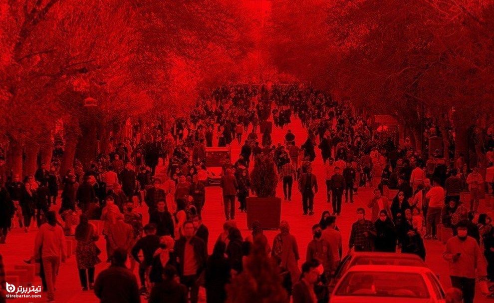 اکثر شهرهای ایران با زیاد شدن آمارابتلا و تلفات کرونایی در وضعیت قرمز کرونایی قرار گرفت
