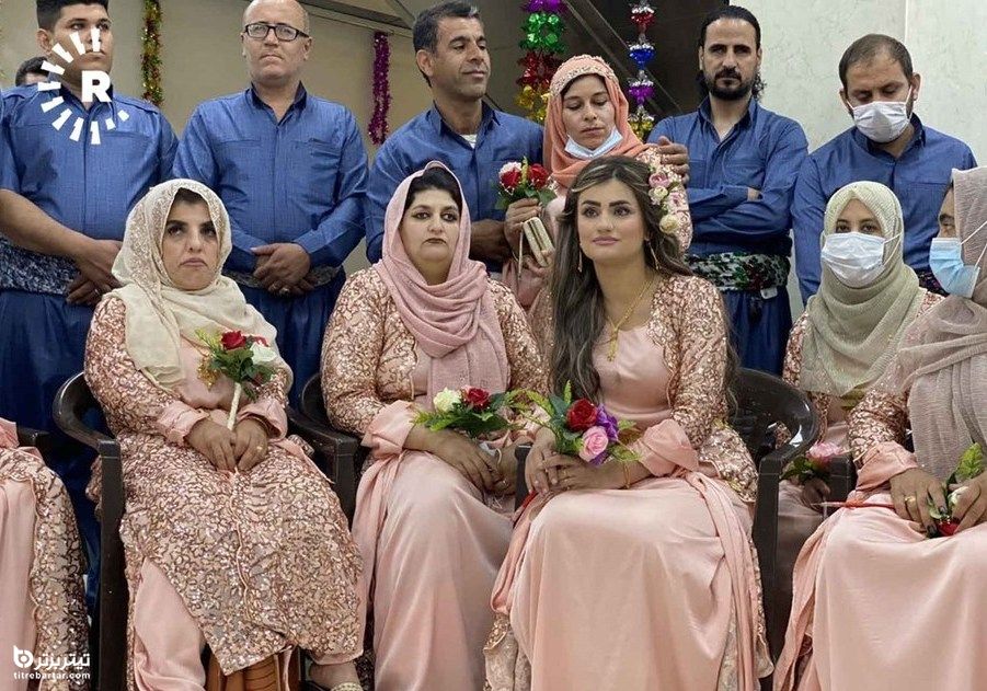 مراسم عروسی دسته جمعی ۴۸ زوج ناشنوا و نابینا و لال در کردستان عراق برگزار شد