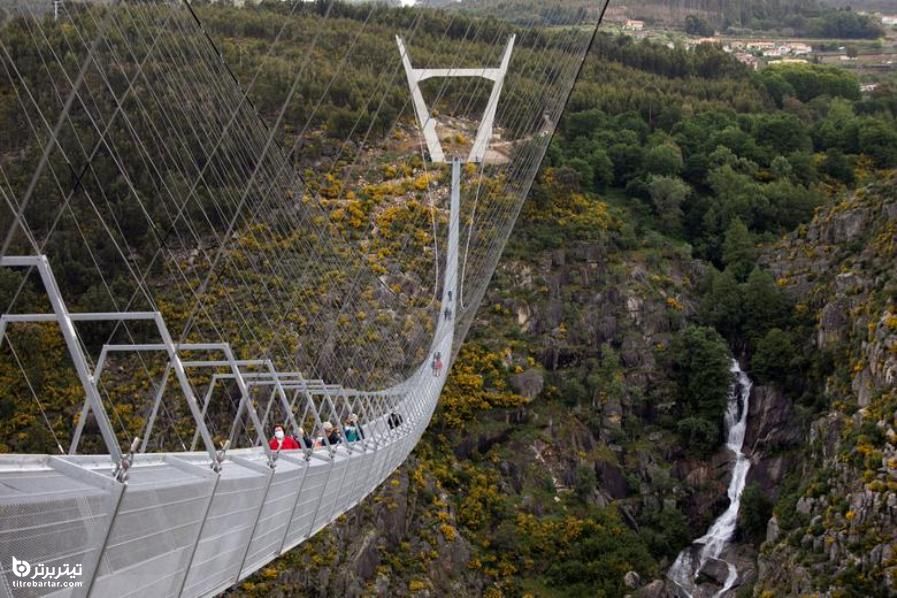 افتتاح طولانی‌ترین پل معلق جهان با ۵۱۶ متر طول در پرتغال 