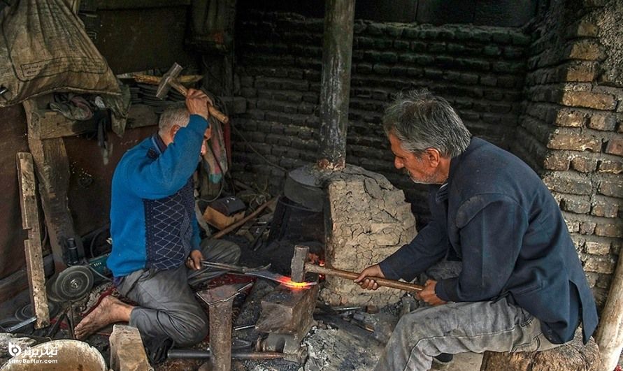 آهنگری قبیله سیار جوکی‌ها در فصل ییلاق