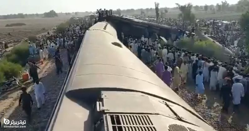 تصاویری از تصادف مرگبار دو قطار مسافربری در پاکستان با 38 کشته