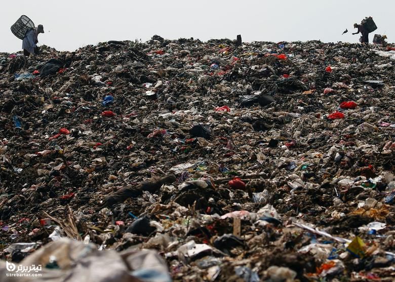 محل دپو زباله های بازیافتی در شهر جاکارتا اندونزی