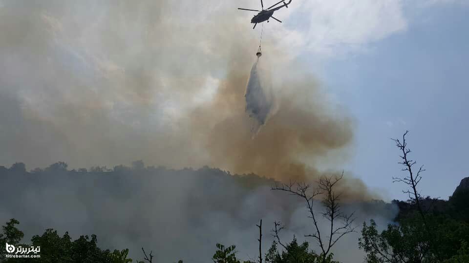 مهار آتش سوزی در جنگلهای ارسباران