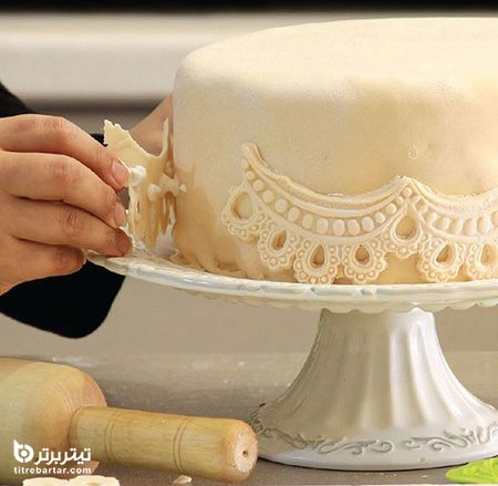 تزیین کیک با خمیر فوندانت