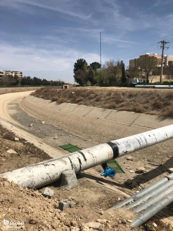 بهره برداری خط لوله آبرسانی شرق منطقه یک اصفهان در مدار