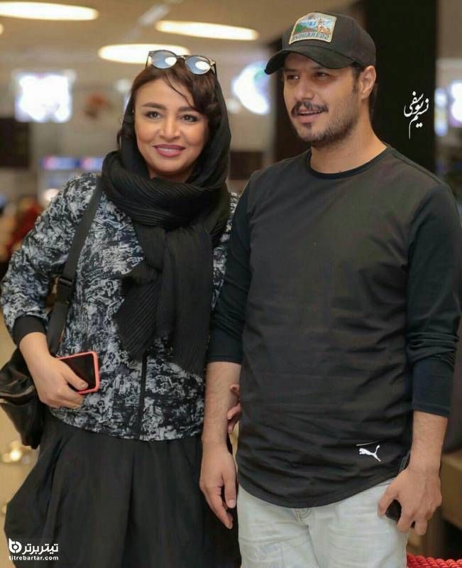 جواد عزتی و همسرش مه‌لقا باقری