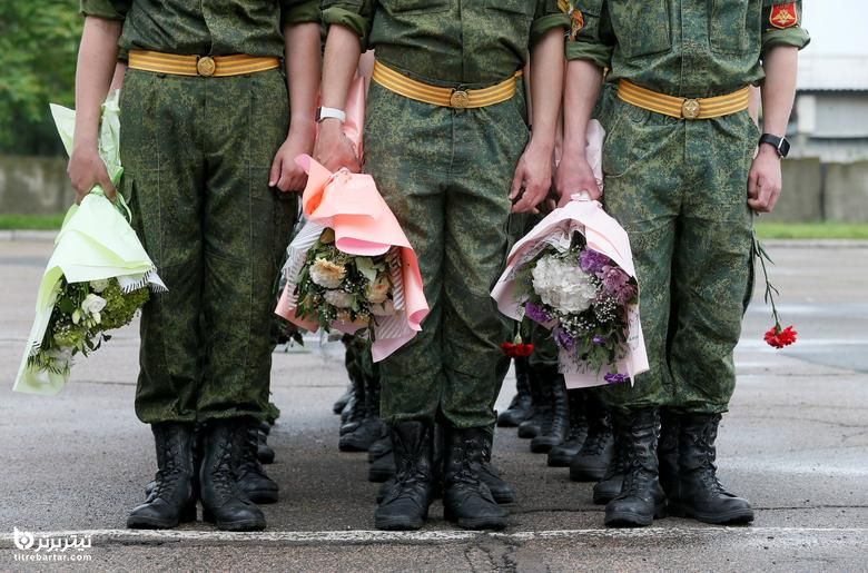 جشن فارغ التحصیلی آکادمی نظامی در اوکراین