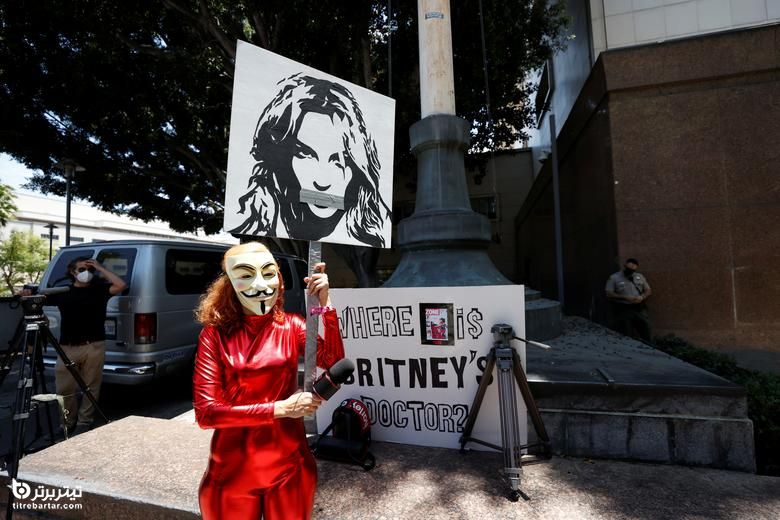  اعتراض مردم در حمایت از ستاره پاپ بریتنی اسپیرز