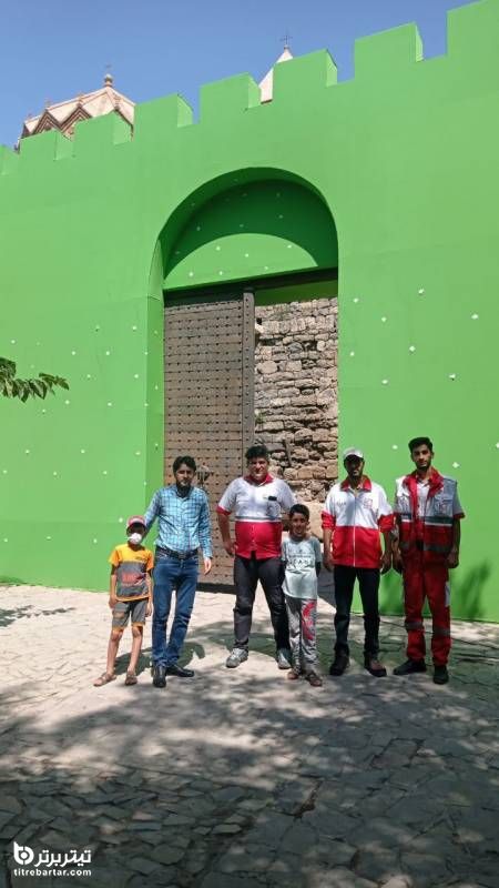 پشتیبانی و خدمات امدادی سریال در حال ساخت سلماشن فارسی توسط امدادگران هلال احمر جلفا