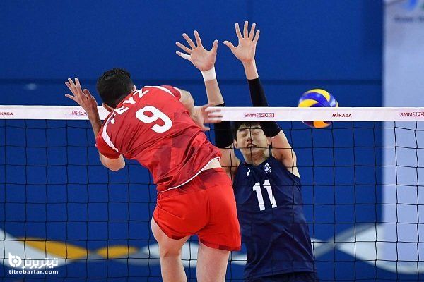 ساعت مسابقه والیبال ایران با کره جنوبی در قهرمانی آسیا 2021